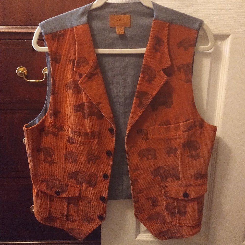 Jachs New York Corduroy Cotton Vest MEDIUM Size